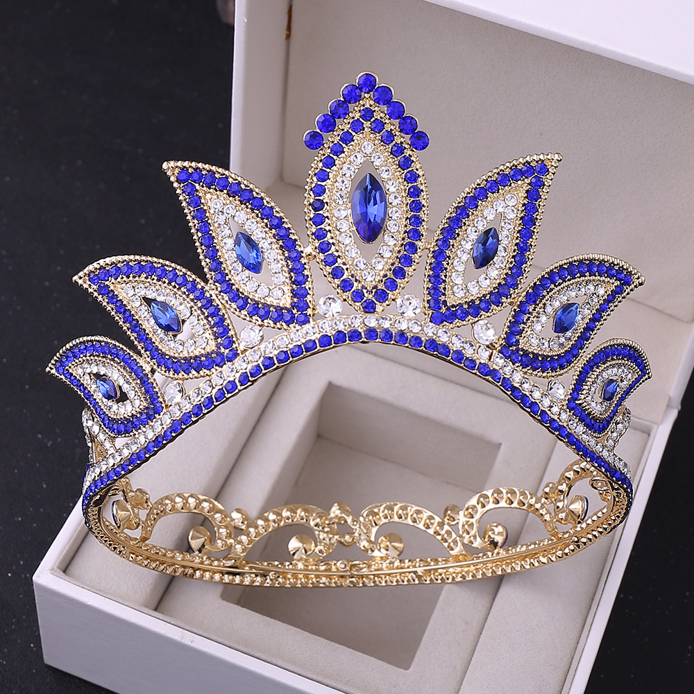 Fashion Geometric Alloy Inlay Rhinestones Crown 1 Piece display picture 5