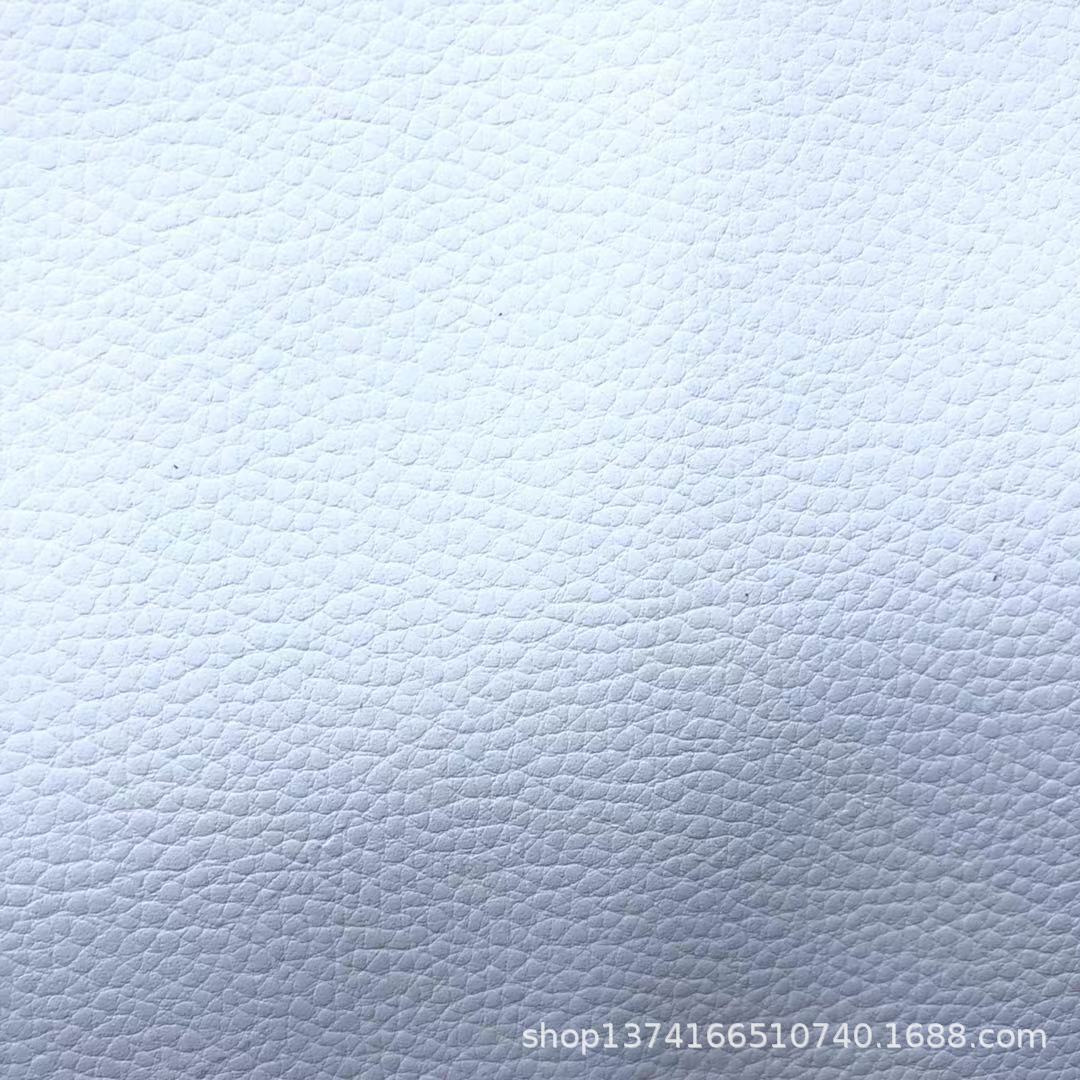 PU背涂1.6mm仿超纤皮革 白色荔枝纹 运动鞋小白鞋皮革面料 直供-阿里巴巴