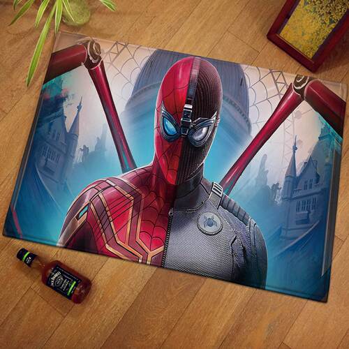 European and American Style Movie Mat Anti-Slip Mat Flannel Entrance Mat Kitchen Customizable Foot Mat