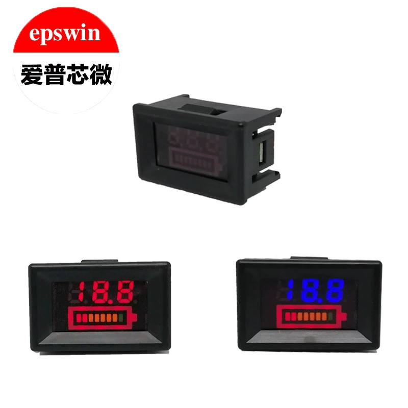 0,36-дюймовый светодиодный цифровой дисплей двухпроводной вольтметр 5-100 В с двойным дисплеем измеритель напряжения цифровой измеритель с высокой точностью