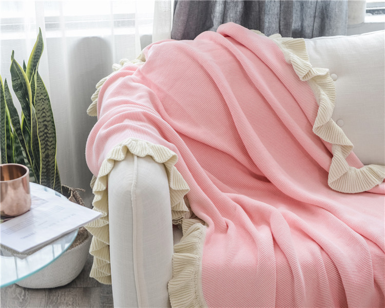 Lehká luxusní severská jednoduchá celobavlněná černá keprová deka do hotelové ložnice, vlněná deka, povlečení_voghion.com