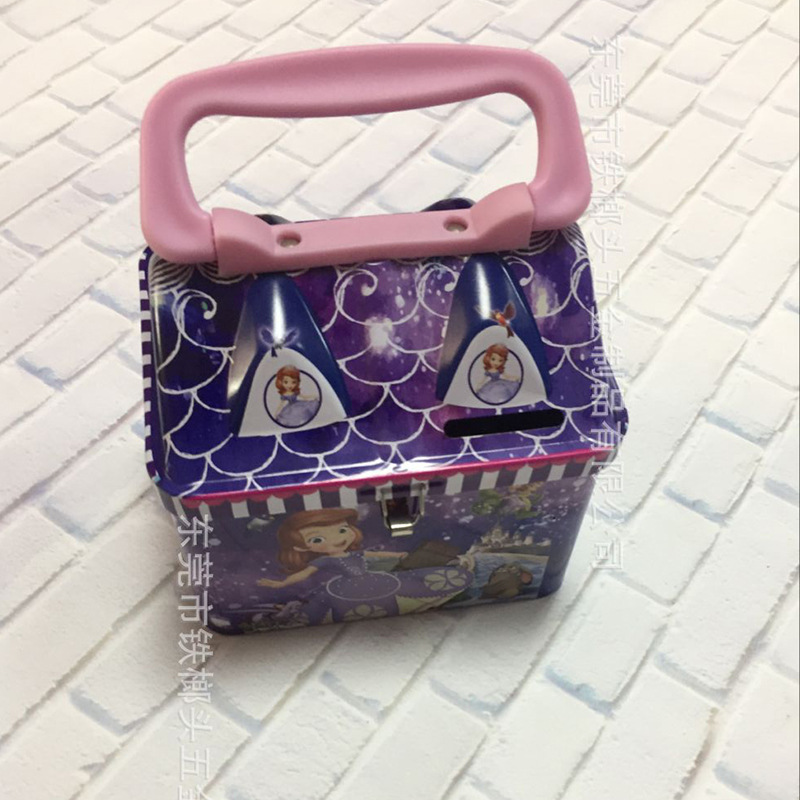 马口铁 异形卡通手腕罐 带锁扣存钱罐 礼品铁盒糖果 铁盒包装定制