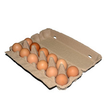 12枚本色平盖鸡蛋托鸡蛋盒纸浆鸡蛋托土鸡蛋包装盒手工创意
