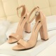 0509-1 European and American style women's shoes Summer high-heeled shoes fashion simple thick-heeled high-heeled sexy nightclub with sandals