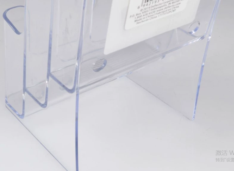 Classic acrylic data rack A6 three-layer data display injection-m molded transparent promotional rack desktop storage rack