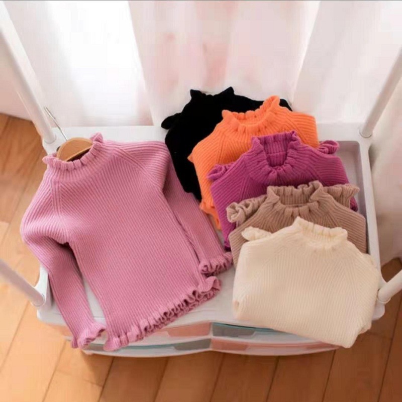 秋冬季儿童毛衣 女童中性棉套头衫 一件代发品牌兔绒针织衫童装|ms