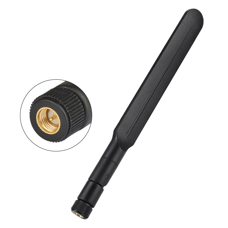 2.4G/5.8G双频路由8dbi增益全向船桨胶套折叠SMA接口wifi胶棒天线