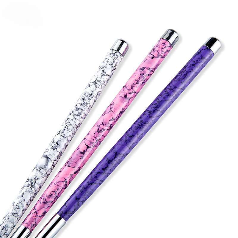 厂家直供大理石纹美甲拉线笔3支套装美甲彩绘雕花笔刷指甲刷工具