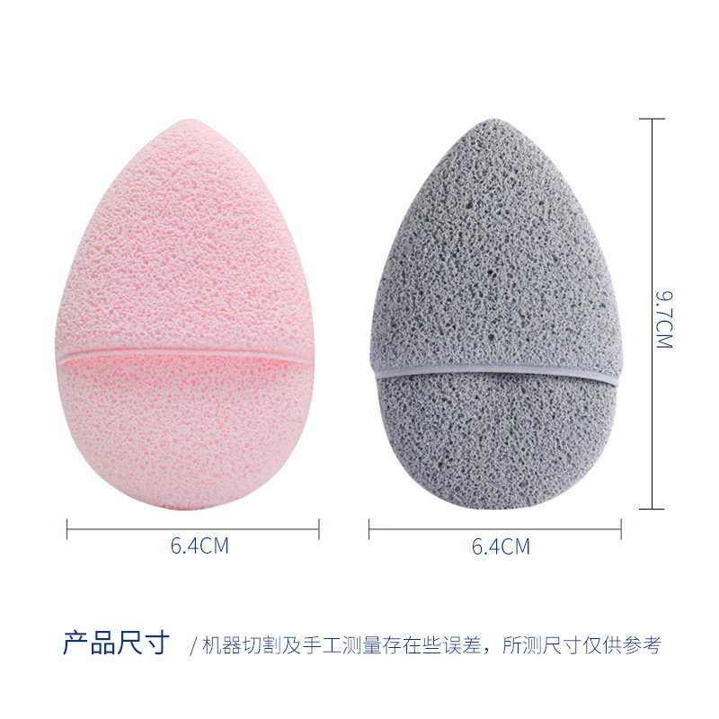 Guantes de gota de agua esponja de lavado facial removedor de limpieza de dos capas hidrófilo sin látex polvo de limpieza puff herramientas de belleza