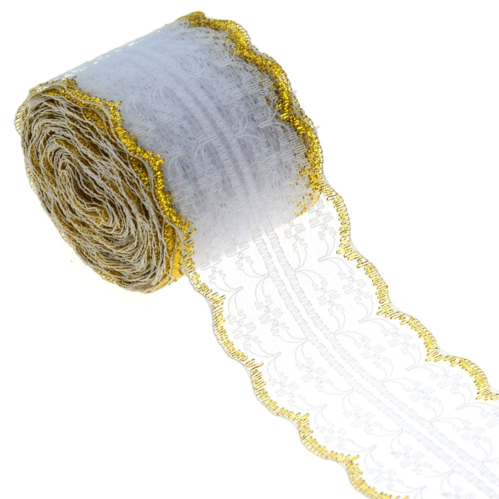 133-2 Platinum silver color explosion-free lace lace long-term spot supply width 4.5cm
