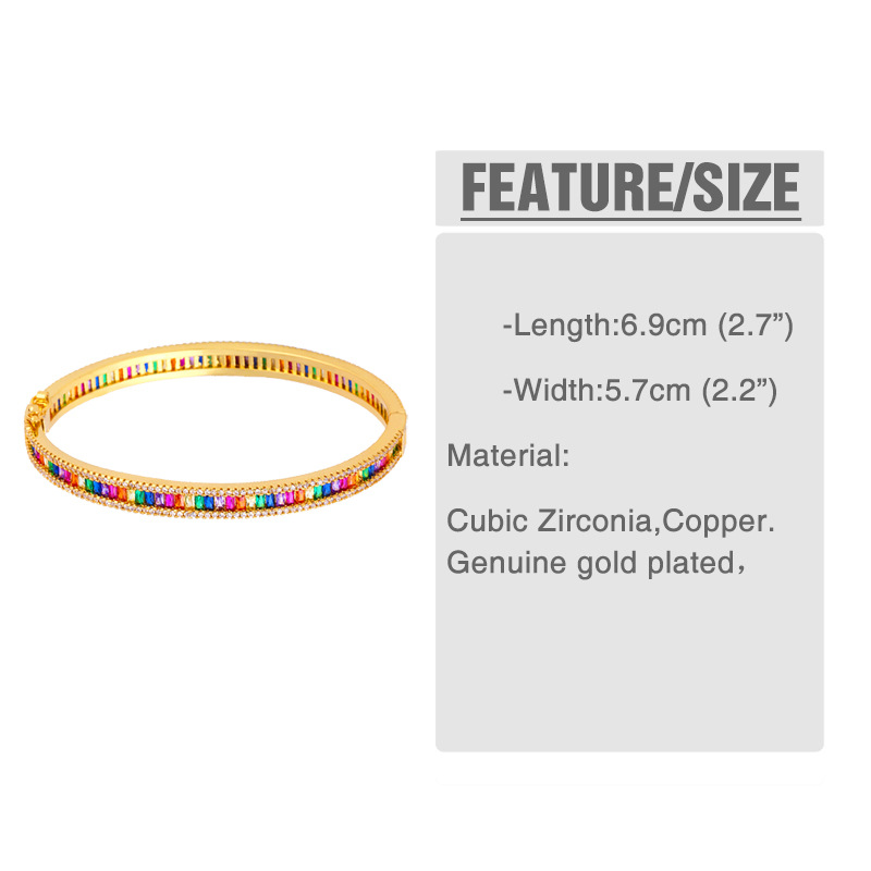 Bracelet full diamond plated gold hand jewelry women