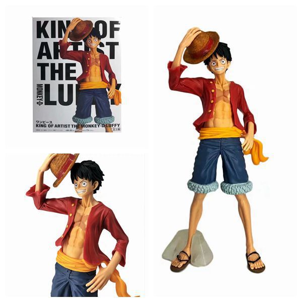 動漫玩具批發海賊草帽海賊團船長mf 路飛帶帽模型盒裝手辦 露天拍賣