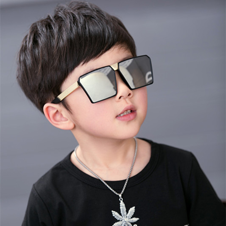 Children's Sunglasses Internet Popular Square 2019 New Sunglasses Girls Boys Sunshade All-match Sunshade UV Protection