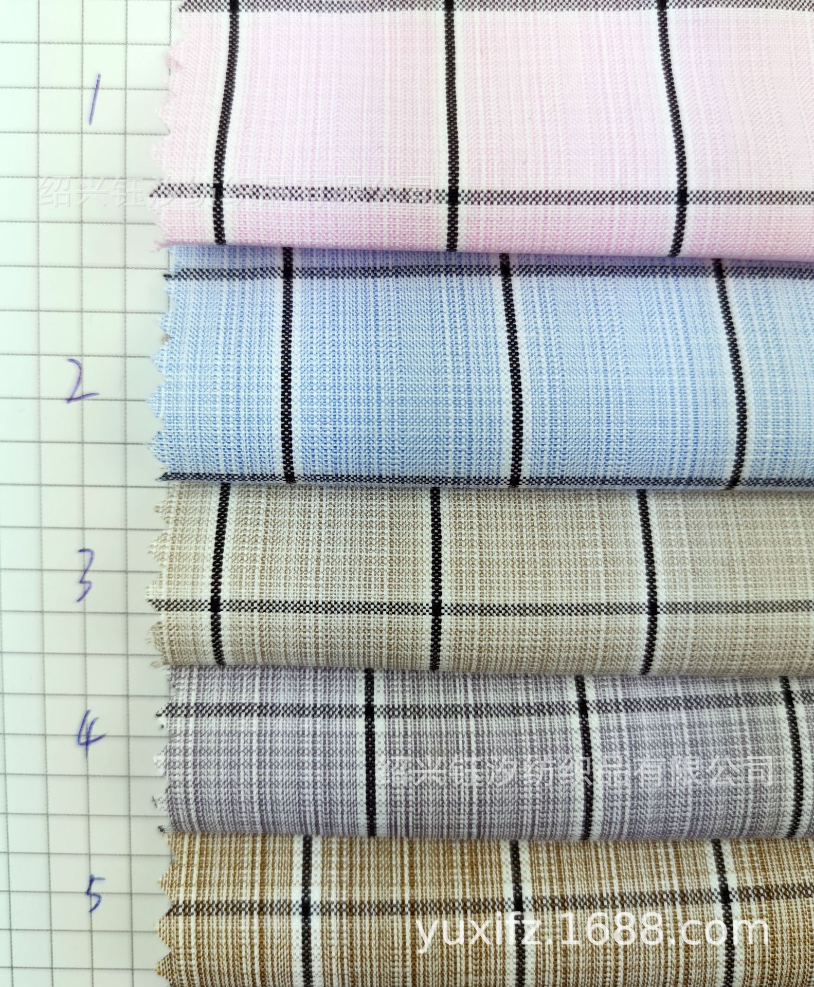 格子布 涤棉色织格子面料TC布 衬衫连衣裙吊带衫服装面料 现货