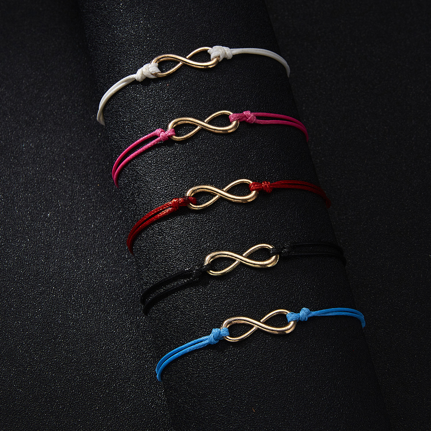 11g Weight Alloy Pendant Material Drawstring Bracelets, Red Line Bracelet Classification cord Chain Material Cord String Chain Type Daily Occasion Alloy, rope Material Valentine'S Day Festival Infinity Pattern All Seasons Season Unisex Gender Simple Style Style Simple Style Infinity Alloy Rope Cord String String Bracelets Wholesale 2