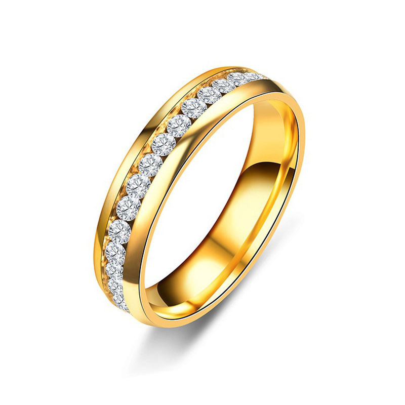 15g Weight Artificial Gemstones Inlay Material Rings Classification 1 Piece Quantity Wholesale Jewelry Simple Style Round 304 Stainless Steel Artificial Gemstones Plating Inlay Stainless Steel Rings