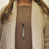 Long arrow, pendant, fashionable necklace, universal nail decoration, European style, suitable for import, maxi length