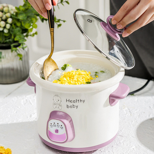 bb porridge pot, baby porridge pot, baby porridge pot, ceramic small stew pot, electric mini fully automatic food supplement pot