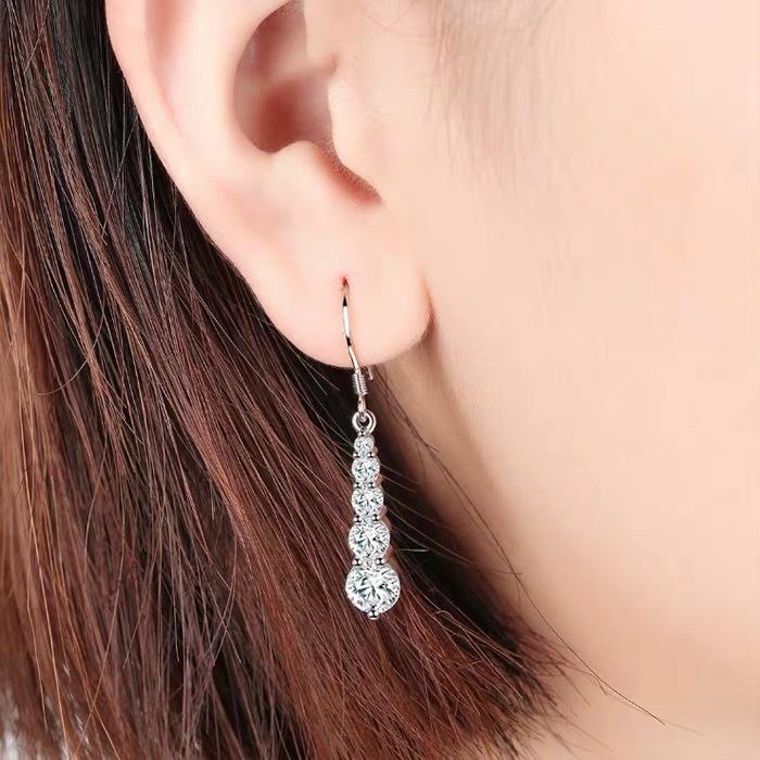 Copper earrings, fitted, wholesale
