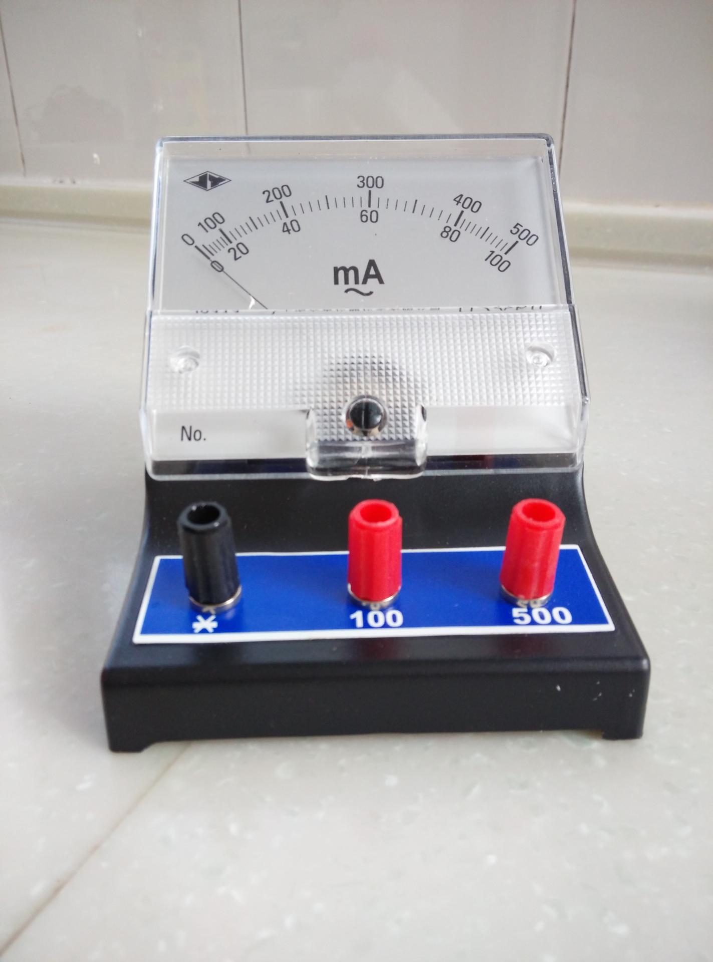 交流电流表毫安表 2.5级 J0414 中学物理电学实验仪器 教学器材