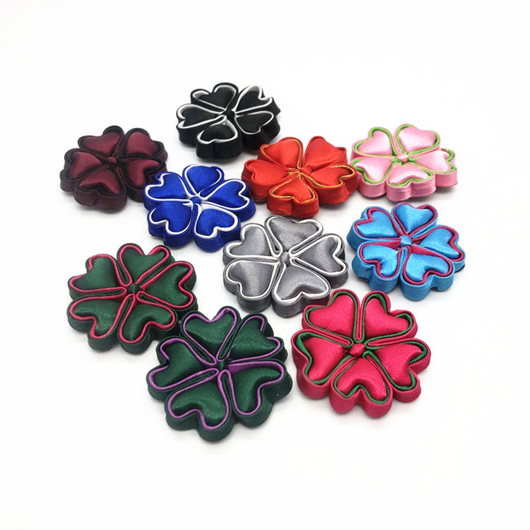 盘扣子手工盘扣布扣花扣五颗心手工装饰盘扣批发