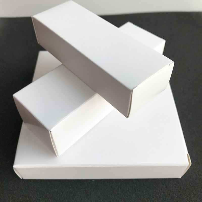 白色包装盒（120-139mm）小白盒白卡纸盒中性小白盒印刷彩盒