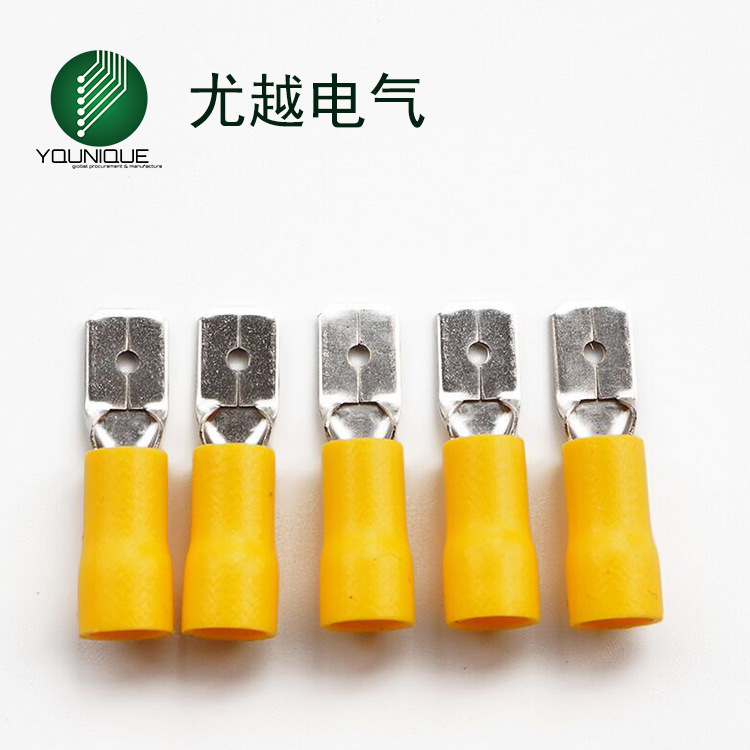 PVC绝缘护套母预绝缘端头连接端子冷压端子MDD5.5