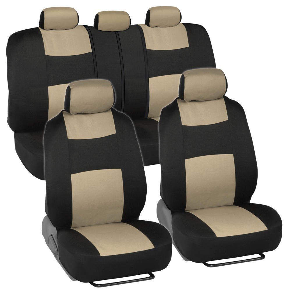 General Motors Seat Covers for 5-Seater Cars, 9-Piece Set with Zipper, Flat Surface, Export to Temu, Mexico, Russia, Europe and America