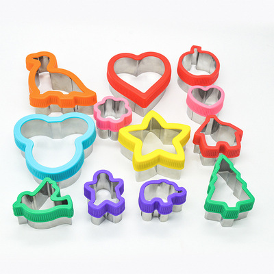 现货不锈钢饼干模具全护手蛋糕模具蔬菜切模水果切三明治模具