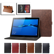 适用新款苹果ipad 10.2 疯马纹高端保护套保护壳内带卡槽