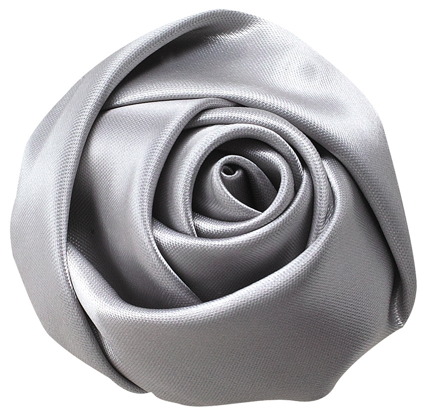 Cinta tejida a mano Rose Bud diámetro 6cm de ancho tridimensional Rosa flor accesorios DIY poliéster cinta flor brote