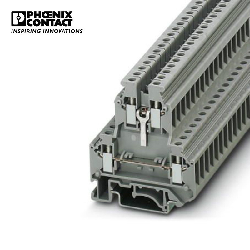 菲尼克斯 元件端子4平方螺钉连接凤凰端子灰色 - UKK 5-BE