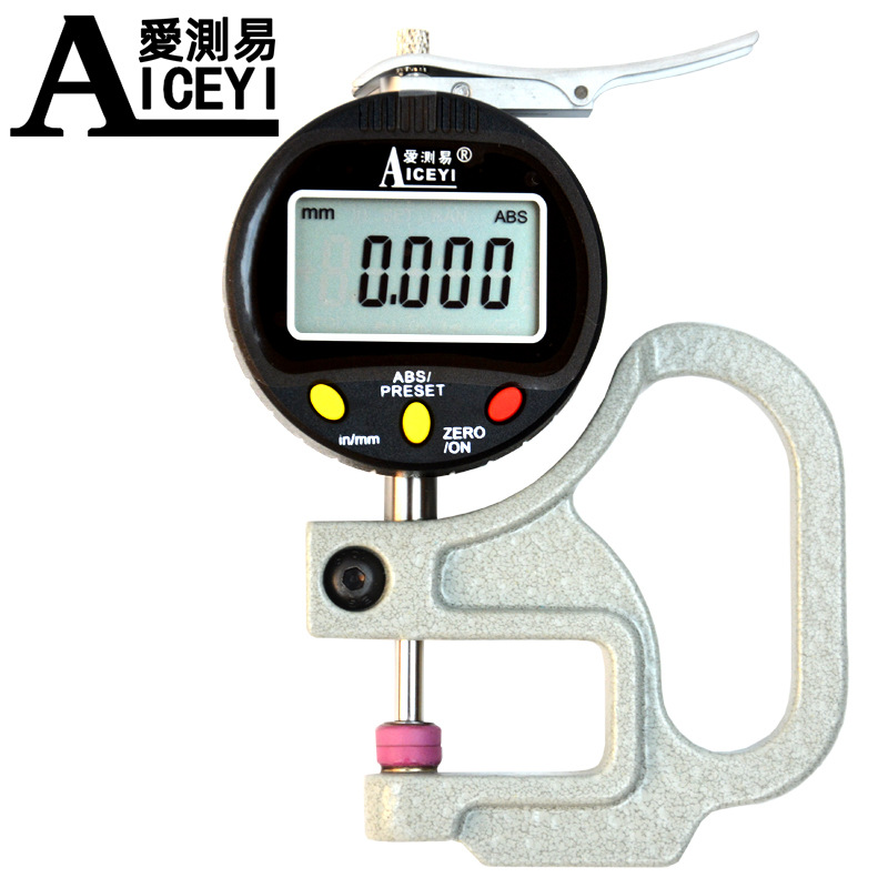 爱测易电子千分测厚表薄膜厚度测量仪10*0.001mm高精度数显测厚规|ms