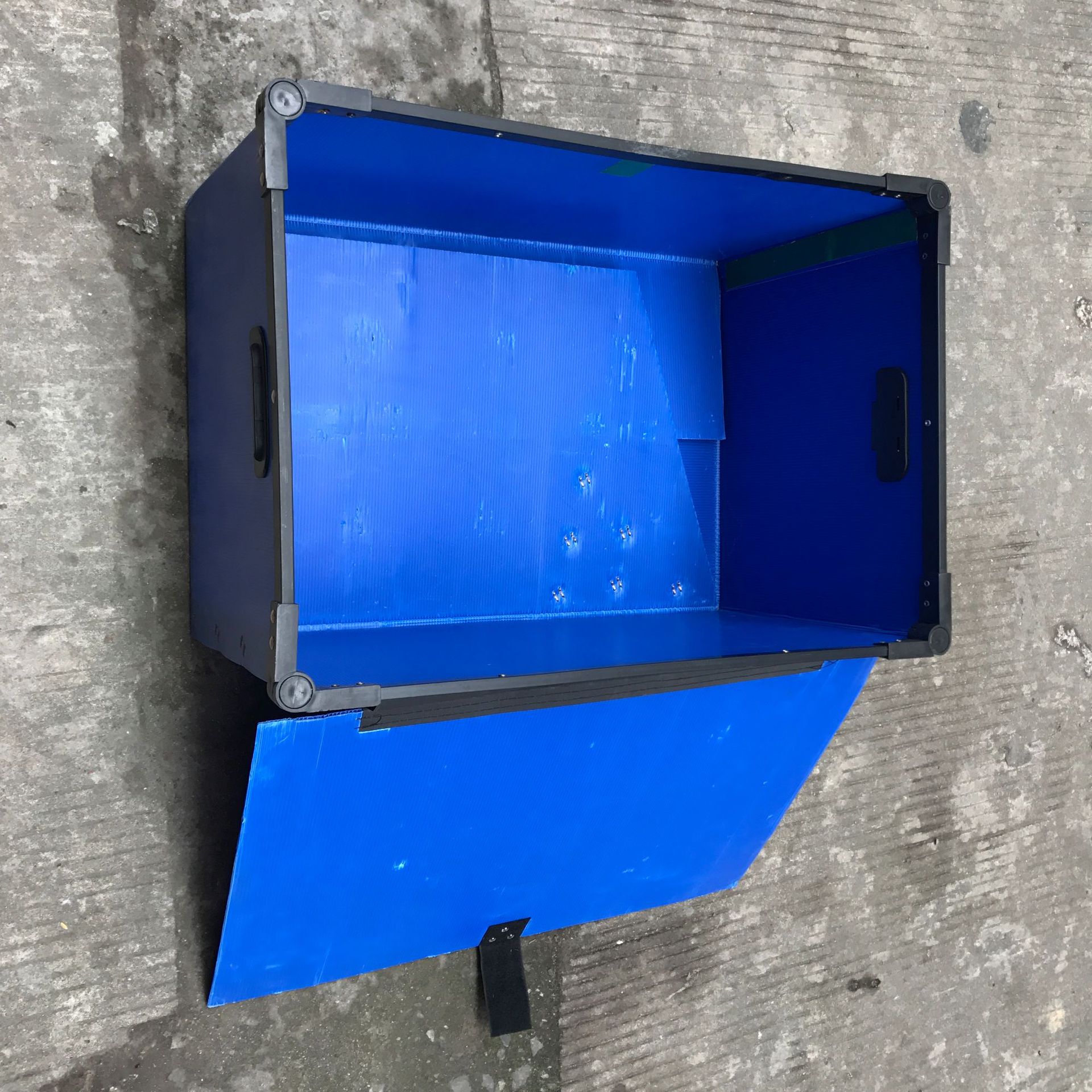 厦门塑料骨架箱中空板 北京防静电中空板 广西带刀卡中空板箱