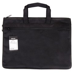Deli/Getir 5500A4 Document Briefcase Double Strap Office Meeting Bag Oxford Cloth Zippered Bag