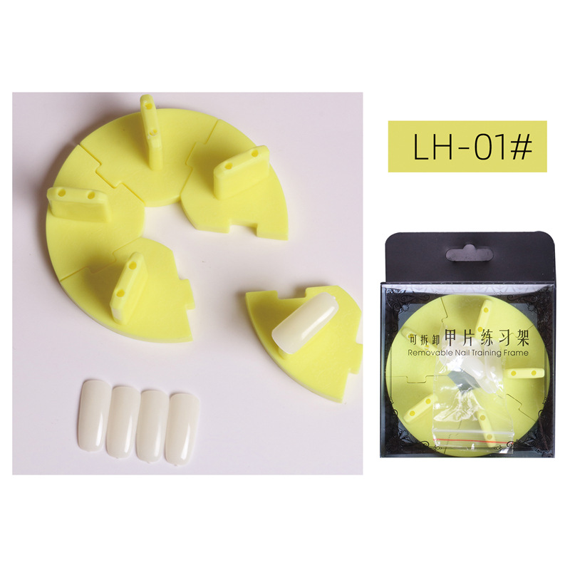 Herramientas de práctica de Arte de uñas Lotus titular desmontable pieza de uñas práctica rack Esmalte de uñas pegamento trabajo soporte de exhibición