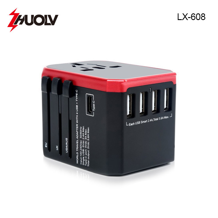 2021 new product launch travel conversion plug USB5.6A charger conversion socket global universal conversion head