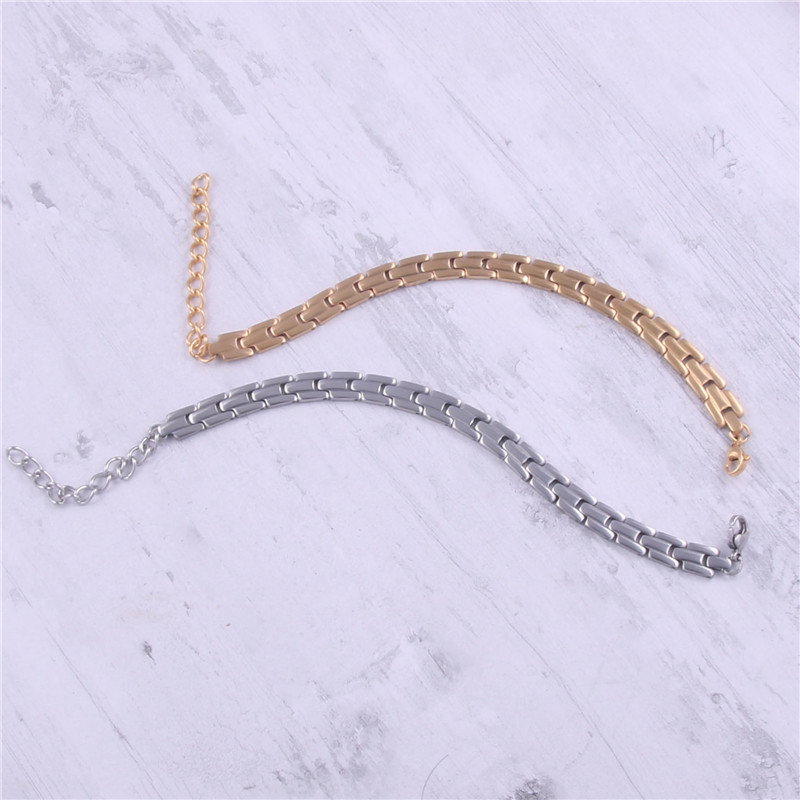 Simple Style Geometric Titanium Steel Metal Bracelets 1 Piece display picture 7
