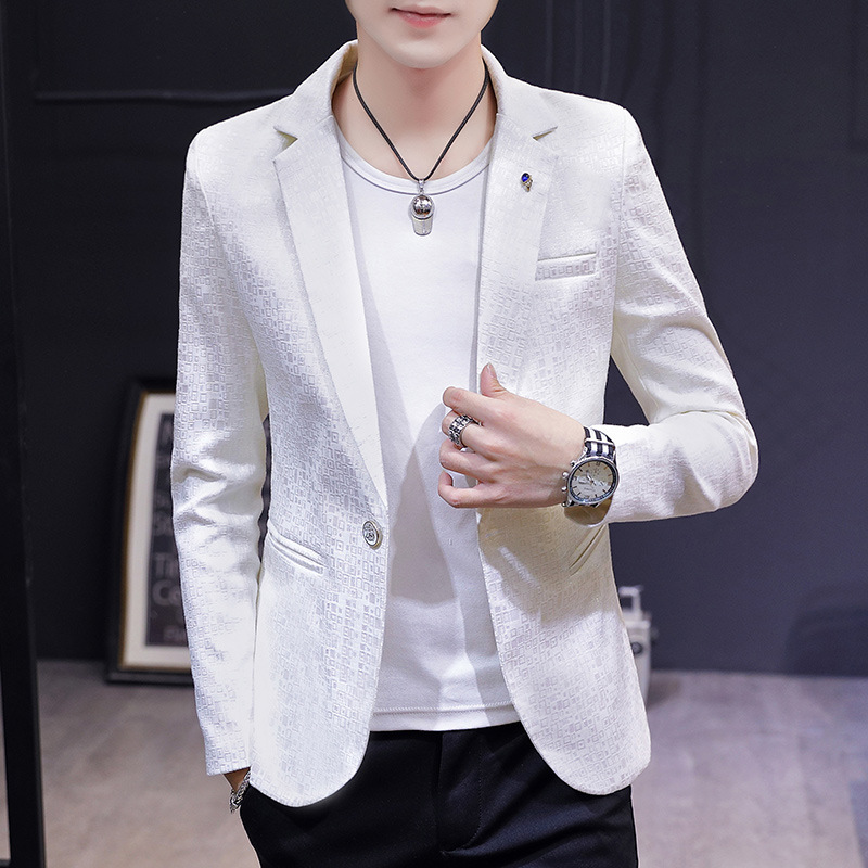 闪亮金粉西服男时尚休闲男式西装韩版修身男士小西服厂家直销代发