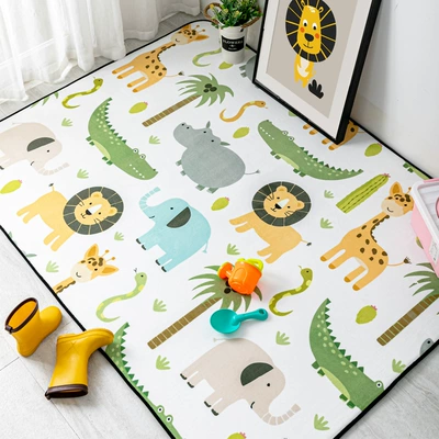 Avtomobil döşəmə paspasları — Entrance Mat Living Room Bedroom - cartoon-animal-group-70140cm
