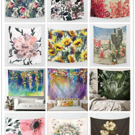 EBAY亚马逊时尚印花挂布挂毯墙挂壁毯装饰毯床单沙滩巾披肩