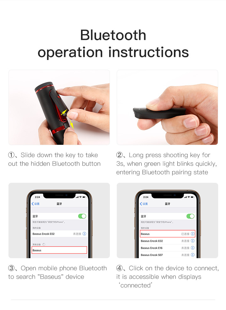Perche selfie en Alliage d aluminium - Ref 3387050 Image 35