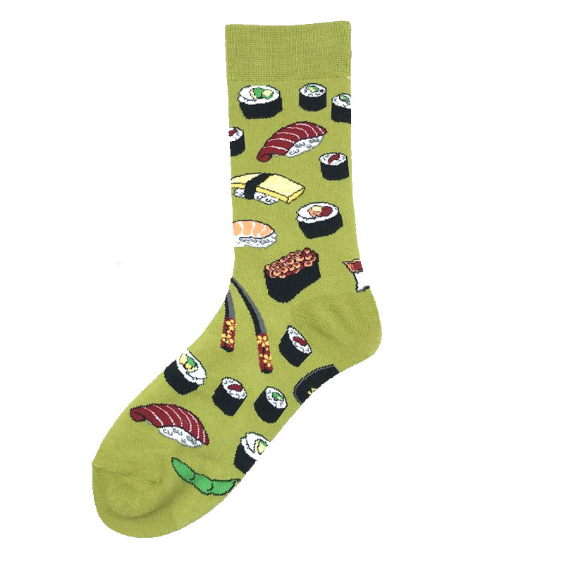 Daily Occasion Breathable, Non-Slip Function A Pair Casual Unisex Color Block Cotton Crew Socks