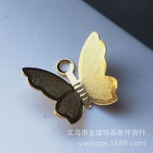 DIY饰品配件纯铜13*11mm镂空蝴蝶吊坠发钗耳环耳饰凤冠材料A456