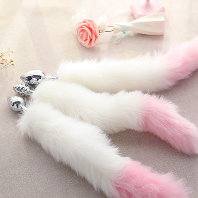 厂家直销 肛塞狐狸尾巴 情趣用品金属肛塞中号 束缚玩具调情sm|ru