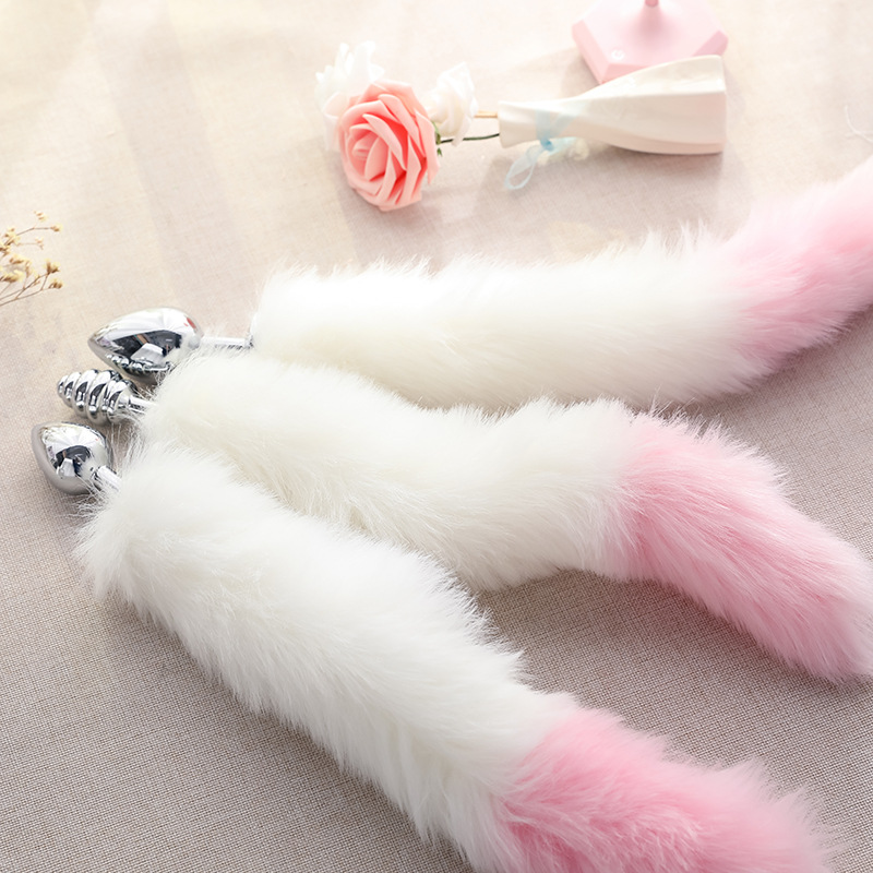 厂家直销 肛塞狐狸尾巴 情趣用品金属肛塞中号 束缚玩具调情sm|ru