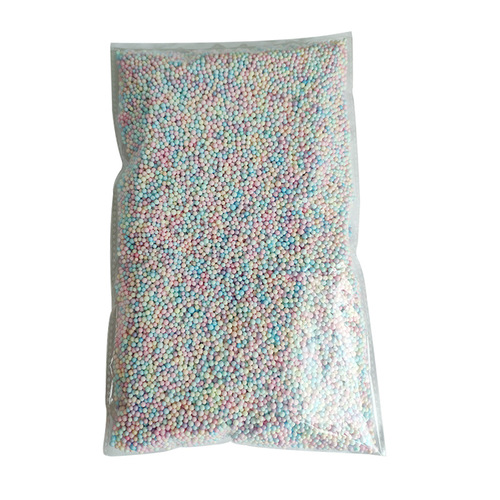 Macaron foam ball gift box filling material DIY colorful foam ball Styrofoam slime particles 1kg