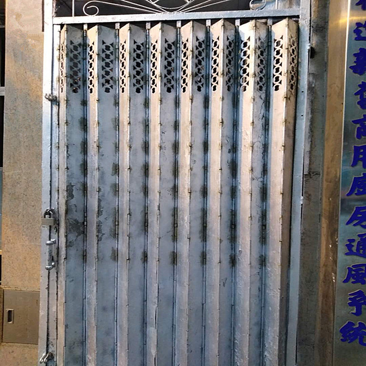 专业怀旧装修推拉铁闸 风琴闸香港铁闸门 铁揽闸 实心扁铁拉闸门-阿里巴巴