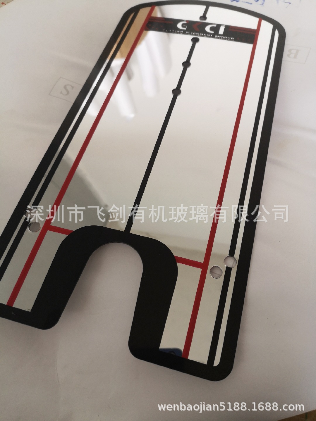 厂家直销高尔夫推杆姿势纠正镜 推杆练习器 推杆辅助器 配件用品