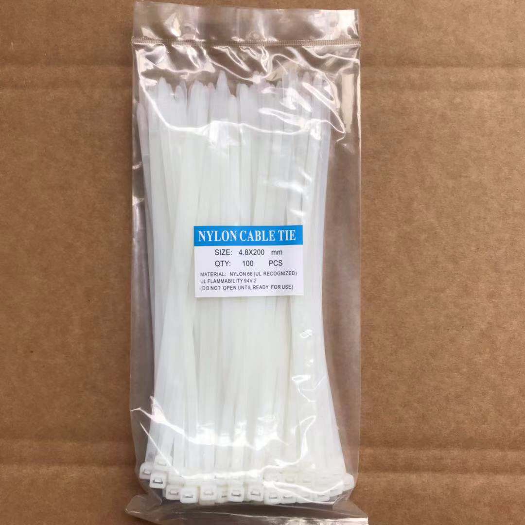 自锁式尼龙扎带10*400mm阻燃100条/包塑料扎带